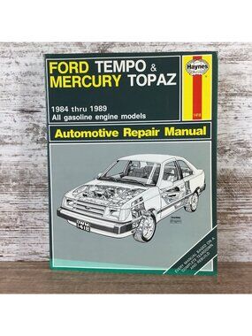Ford Tempo & Mercury Topaz 1984-1989 Haynes Automotive Repair Manual